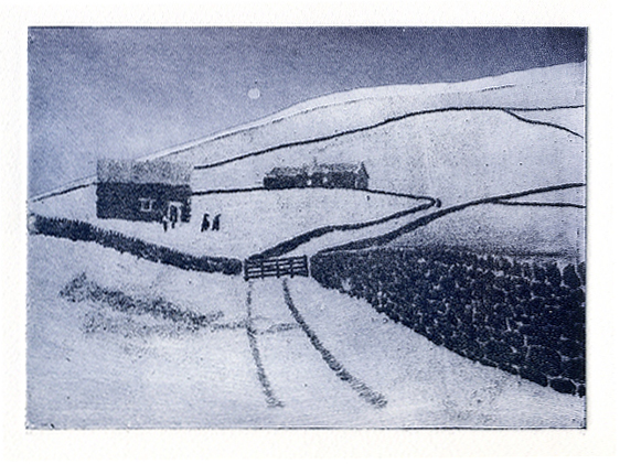 1P. SocAA 11 2017 York Moors Winter etching and aquatint 72dpi £150