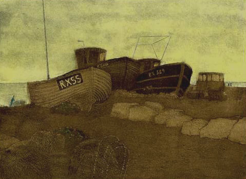 Hastings state 6 monoprint 2 plate wiped in Umber and rolled in yellow72dpi