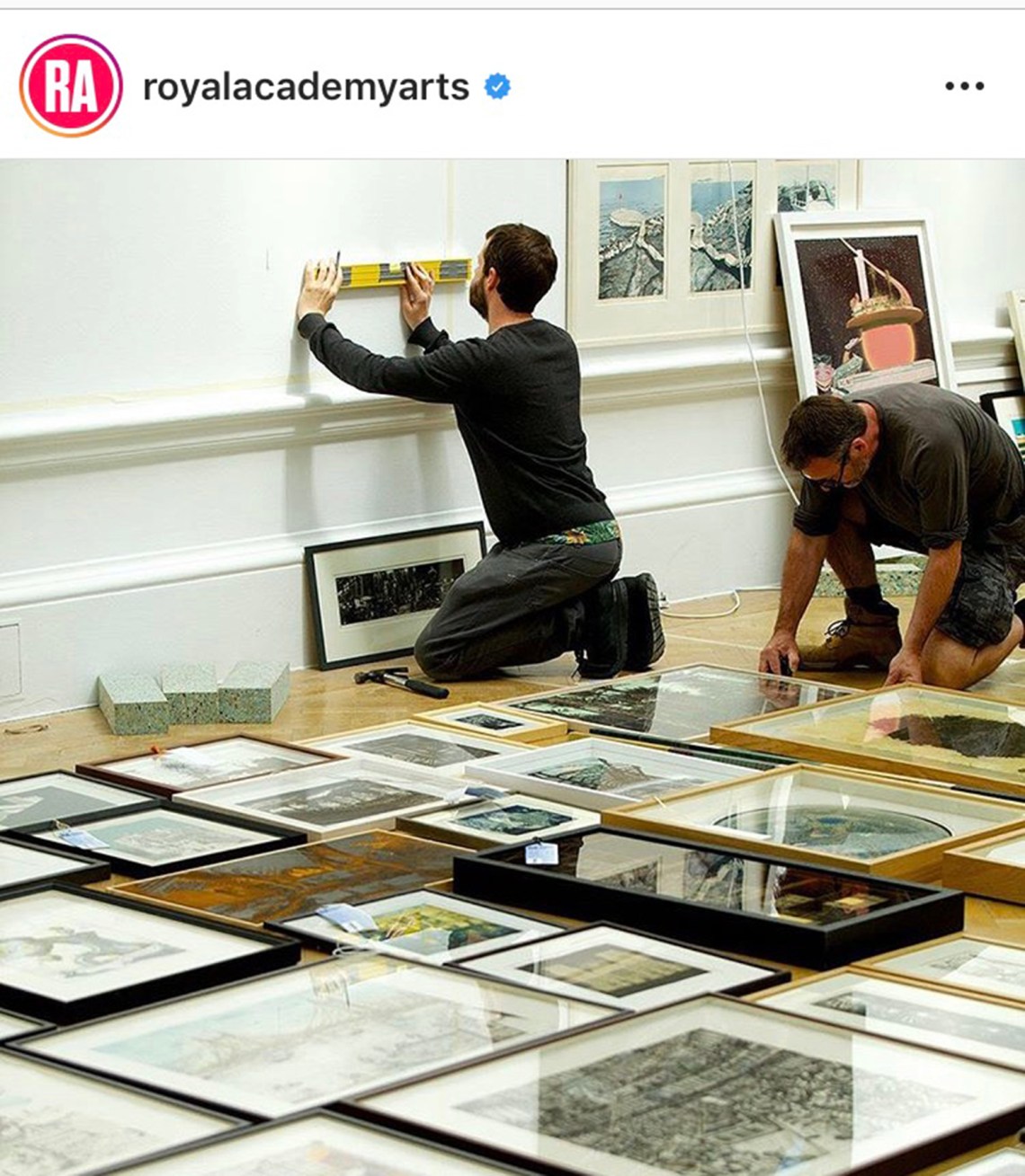 hanging at the RA 2019